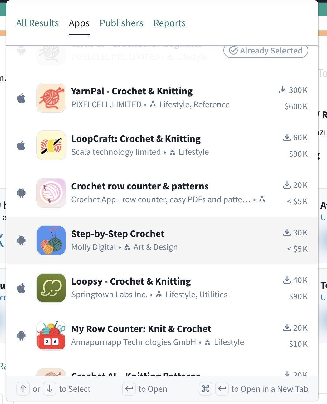 Crochet category screenshot 1