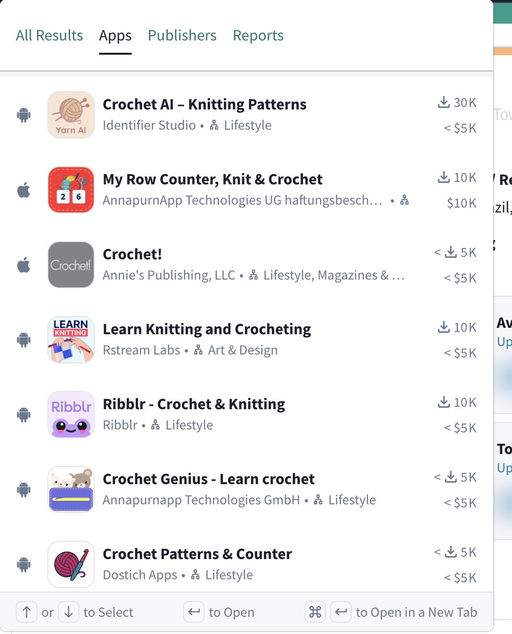 Crochet category screenshot 2