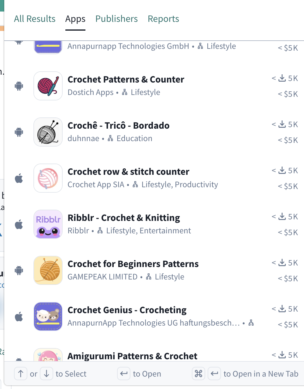 Crochet category screenshot 3